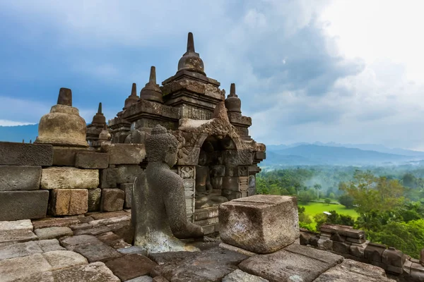 Borobudur Buddist Temple Island Java Indonesia Travel Architecture Background — Stock Photo, Image