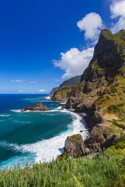 Küste Der Nähe Von Boaventura Auf Madeira Portugal Reisehintergrund — Stockfoto