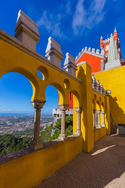 Palácio Pena Sintra Portugal Arquitetura Fundo — Fotografia de Stock