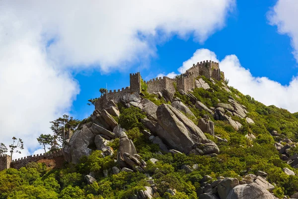 Maurský Hrad Sintra Portugalsko Architektonické Zázemí — Stock fotografie