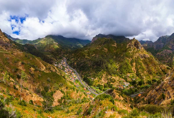 Aldeia Montanha Madeira Portugal Fundo Viagem — Fotografia de Stock