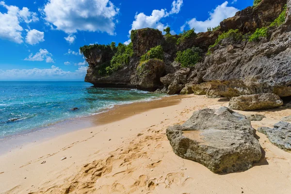 Balangan Strand Bali Indonéziában Természet Nyaralás Háttér — Stock Fotó