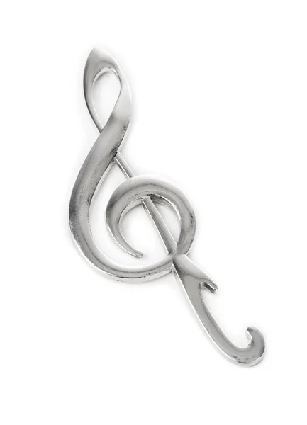 Bottle Opener Music Treble Clef Isolated White Background — Stock Photo, Image