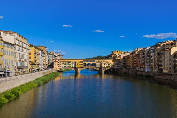 Brug Ponte Vecchio Florence Italië Architectuur Achtergrond — Stockfoto