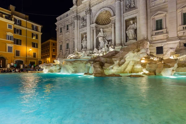 Fountain Trevi Roma Italia Fondo Arquitectura —  Fotos de Stock