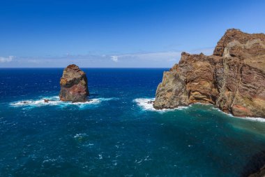 Madeira Portekiz 'de Cape Ponta de Sao Lourenco - doğa geçmişi