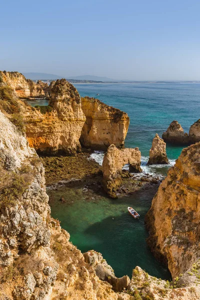 Playa Cerca Lagos Región Del Algarve Portugal —  Fotos de Stock