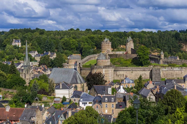 Castle Fougeres Brittany France Travel Architecture Background — Stock Photo, Image
