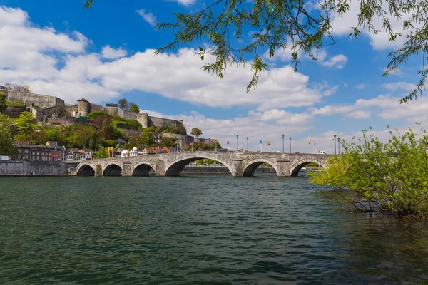 Πόλη Namur Στο Βέλγιο Αρχιτεκτονική Φόντο — Φωτογραφία Αρχείου