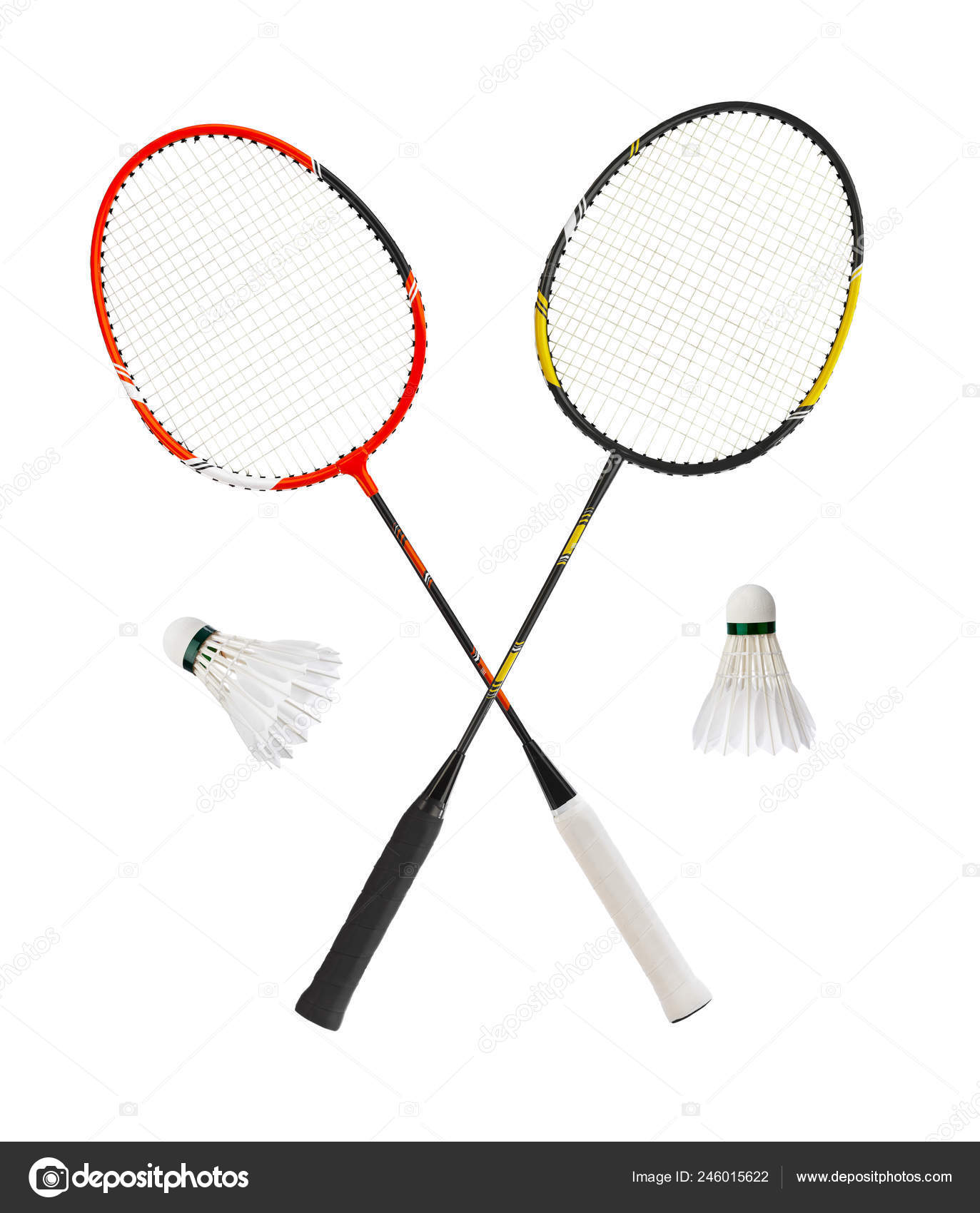 white badminton racket