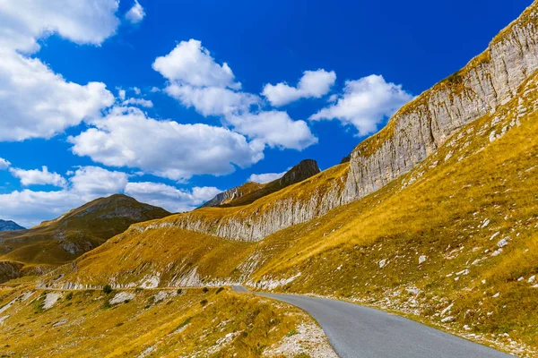 Parque Nacional Montanhas Durmitor Montenegro Fundo Viagem Natureza — Fotografia de Stock