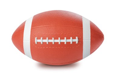 Beyaz arka plan üzerinde izole Rugby topu