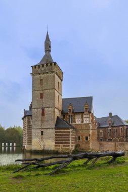 Van Horst Castle Belçika - mimari arka plan