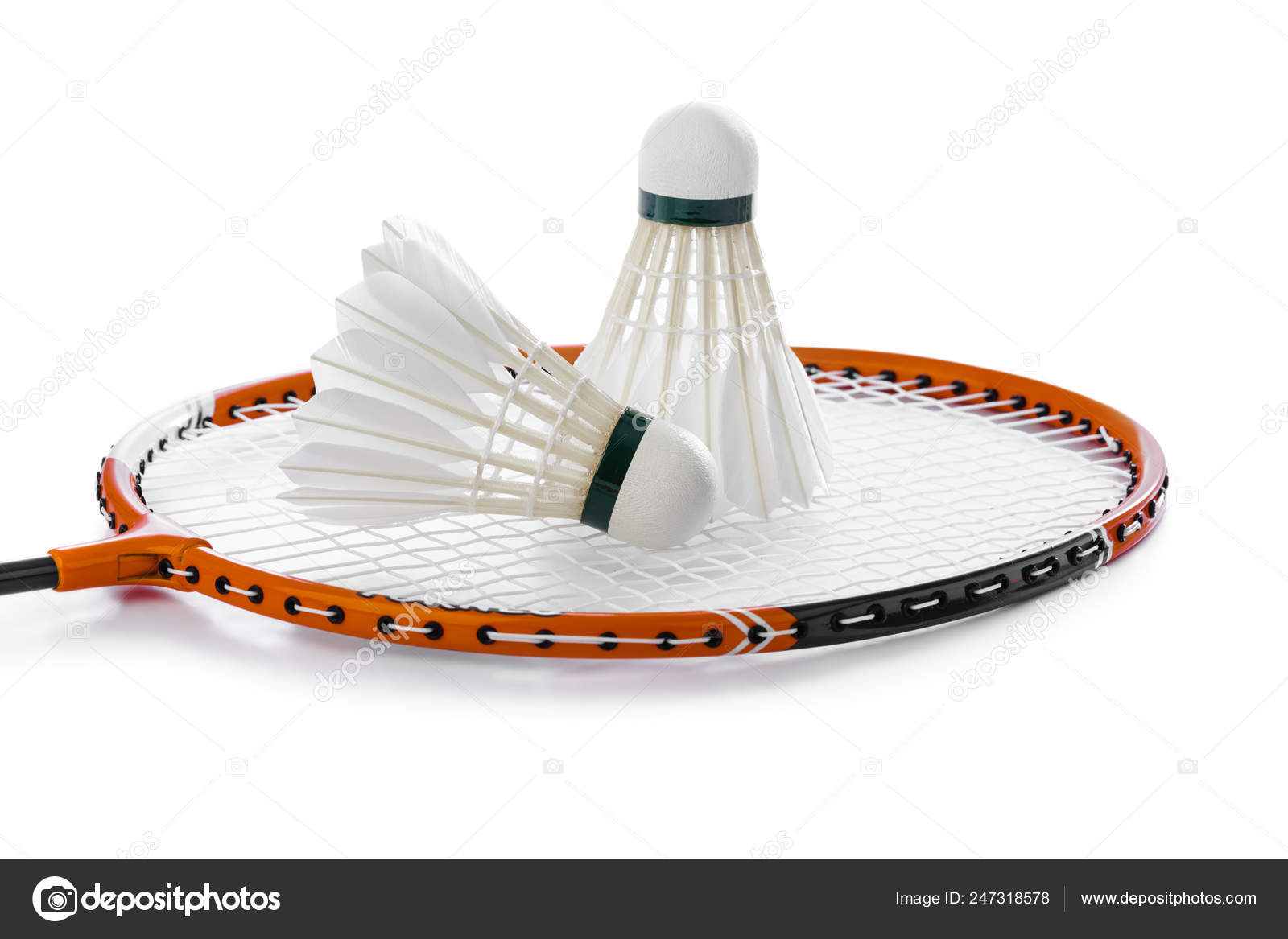 white badminton racket