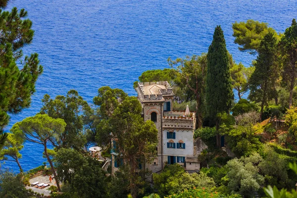 Portofino Πολυτελές Θέρετρο Ιταλία Αρχιτεκτονική Φόντο — Φωτογραφία Αρχείου