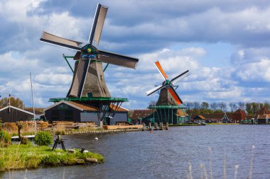 Zaanse Schans - Hollanda 'daki Yel Değirmenleri