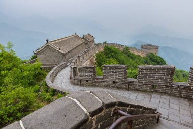 Great Wall of China at Badaling - Beijing clipart