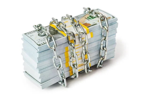 Money and chain — Stock Photo, Image