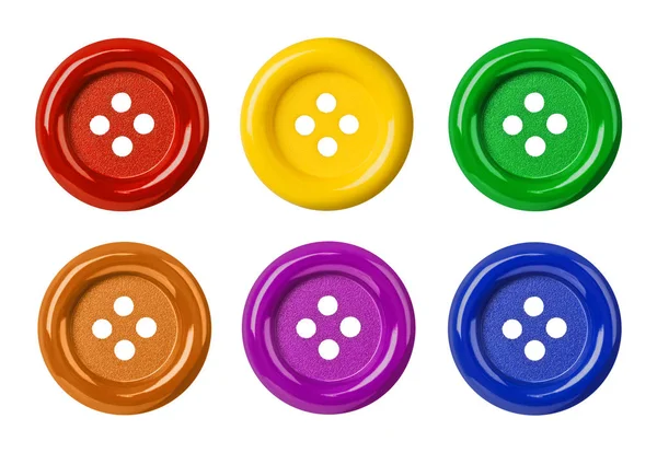 Набір різнокольорових кнопок — стокове фото