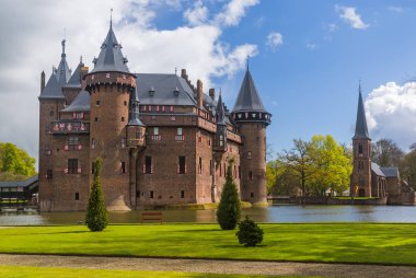 Utrecht yakınlarındaki De Haar Kalesi - Hollanda