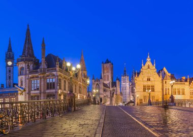 Gent cityscape - Belçika