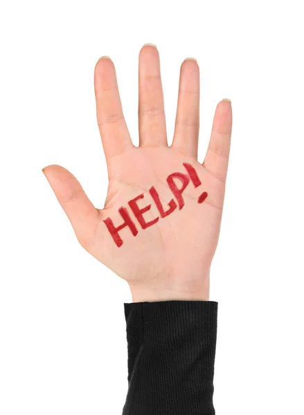 Hand en word help — Stockfoto