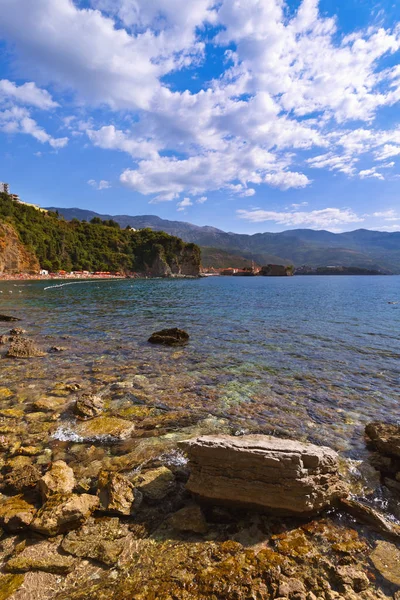 Strand van budva, montenegro — Stockfoto