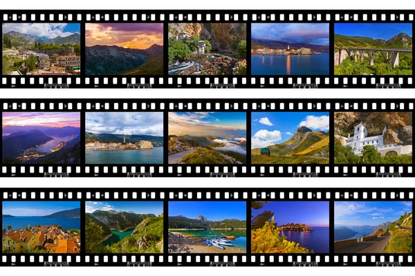 Ramki filmowe-Zdjęcia Czarnogóra podróży (moje zdjęcia) — Zdjęcie stockowe