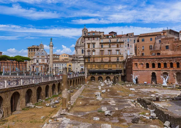 Roma İtalya'da Roma Forumu Harabeleri — Stok fotoğraf