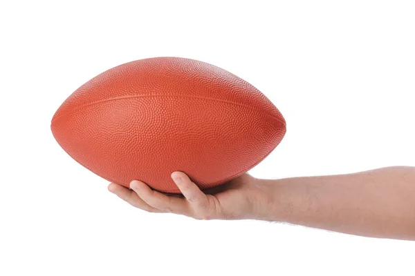 Hand och rugby boll — Stockfoto