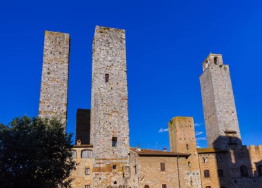 San Gimignano Ortaçağ kenti Toskana İtalya