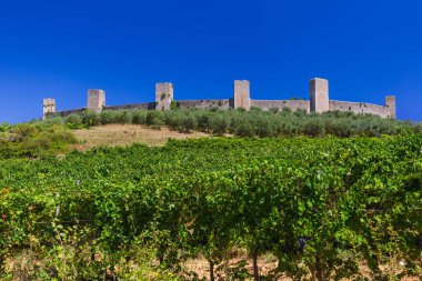 Monteriggioni Ortaçağ kenti Toskana İtalya