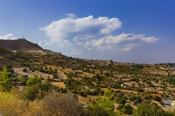 Villaggio di montagna Lefkara sull'isola di Cipro — Foto Stock