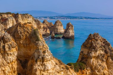 Sahil yakınında Lagos - Algarve Portekiz