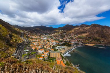 Town Machico - Madeira Portugal clipart