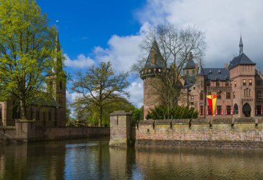 Utrecht yakınlarındaki De Haar Kalesi - Hollanda