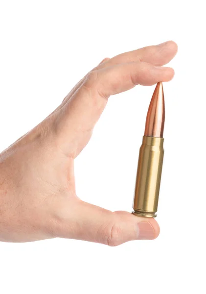 Hand with bullet — Stock Photo, Image