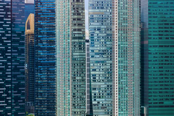 Singapur modern gökdelenler — Stok fotoğraf