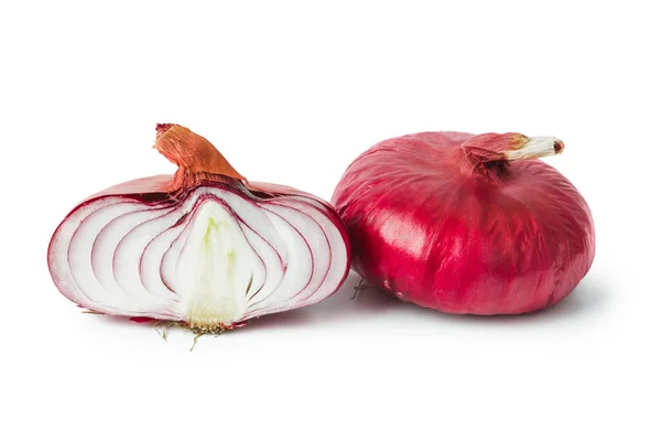Red Onion Shallot Isolated White Background — Stock Photo, Image