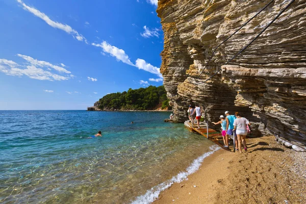 Plage Budva Monténégro Arrière Plan Voyage Nature — Photo