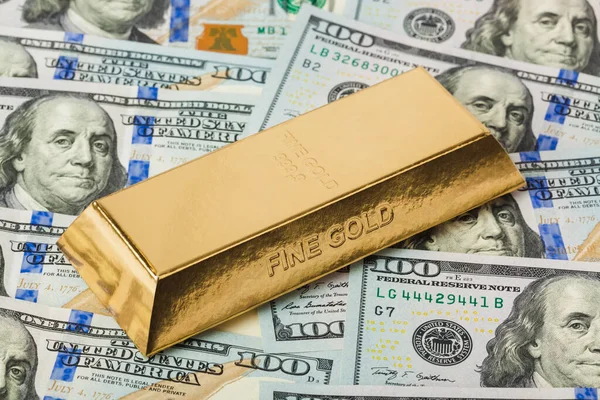 Barras Oro Dinero Fondo Negocios — Foto de Stock