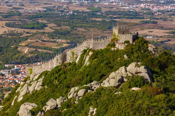 Μαυριτανός Κάστρο Στη Sintra Πορτογαλία Αρχιτεκτονική Φόντο — Φωτογραφία Αρχείου