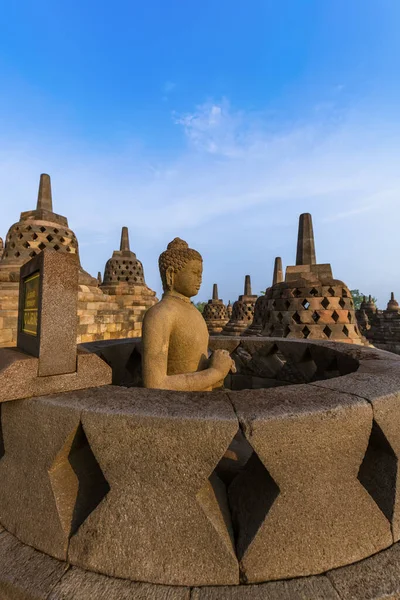 Borobudur Buddist Temple Island Java Indonesia Travel Architecture Background — Stock Photo, Image