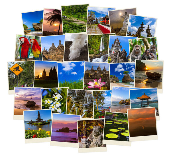 Bali Indonesia travel images - nature and architecture background (my photos)