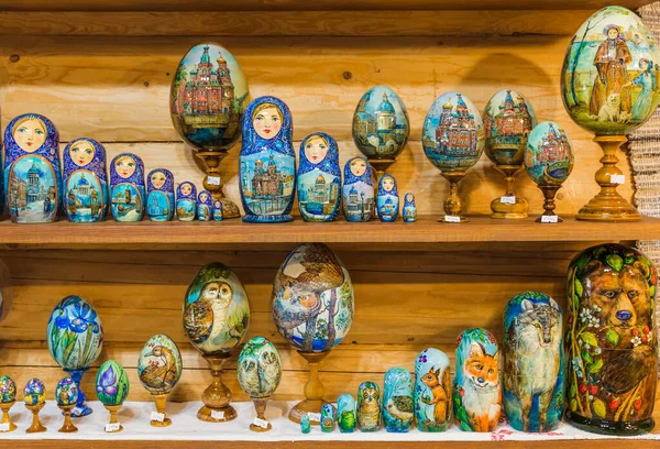 Russian Toys Matrioshka Art Background — Stock Photo, Image