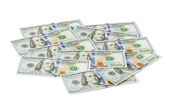 Heap Money Isolated White Background — Stock Photo, Image