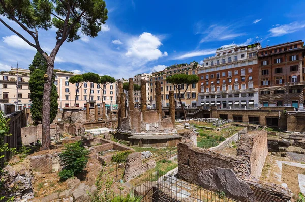 Area Sacra Romok Rómában Olaszország Építészet Háttér — Stock Fotó