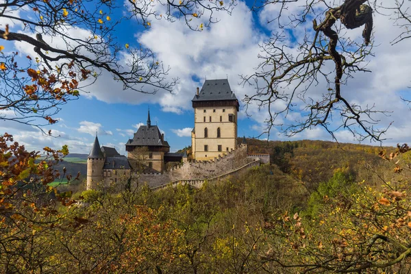 Castle Karlstejn Czech Republic Travel Architecture Background — Stock Photo, Image