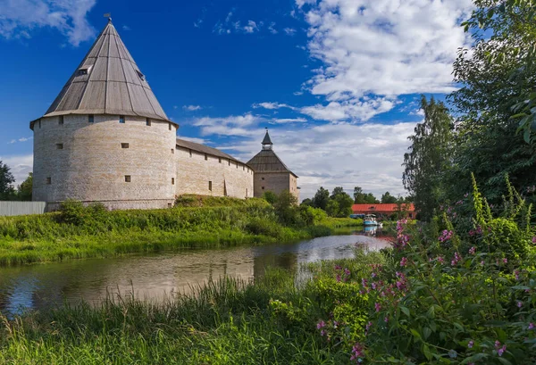 Ancienne Forteresse Historique Ladoga Dans Village Staraya Ladoga Région Leningrad — Photo