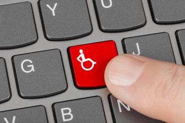 Geçersiz anahtarı olan bilgisayar klavyesi - sağlık geçmişi